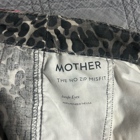 Gray Mother The No Zip Misfit Jungle Eye Jeans sz 28 - Picture 9 of 10